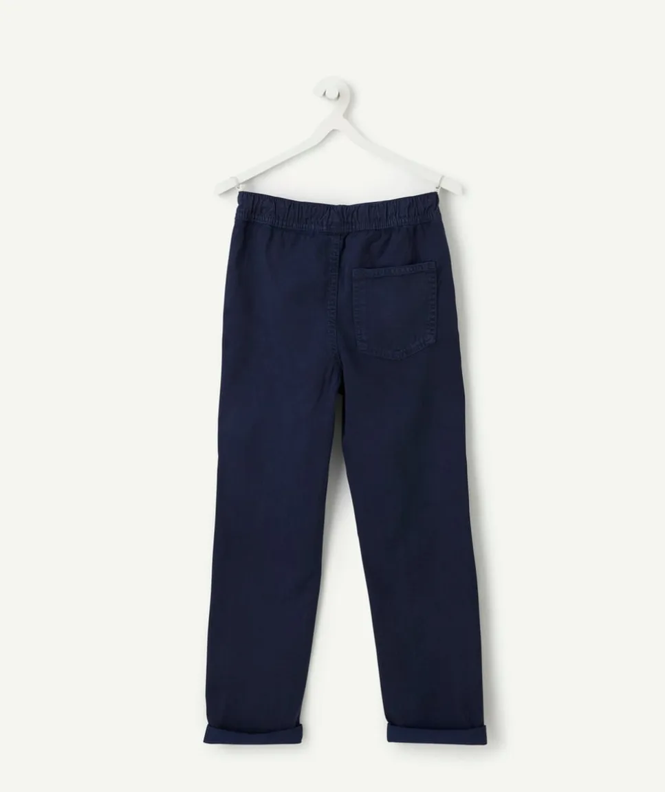 Pantalon garçon relax bleu marine