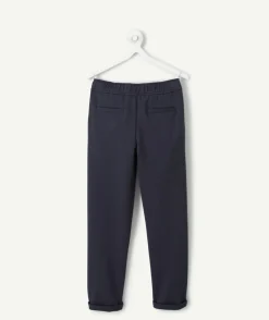 Pantalon garçon relax bleu marine