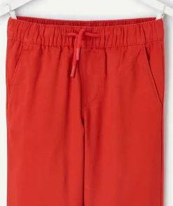 Pantalon garçon relax rouge