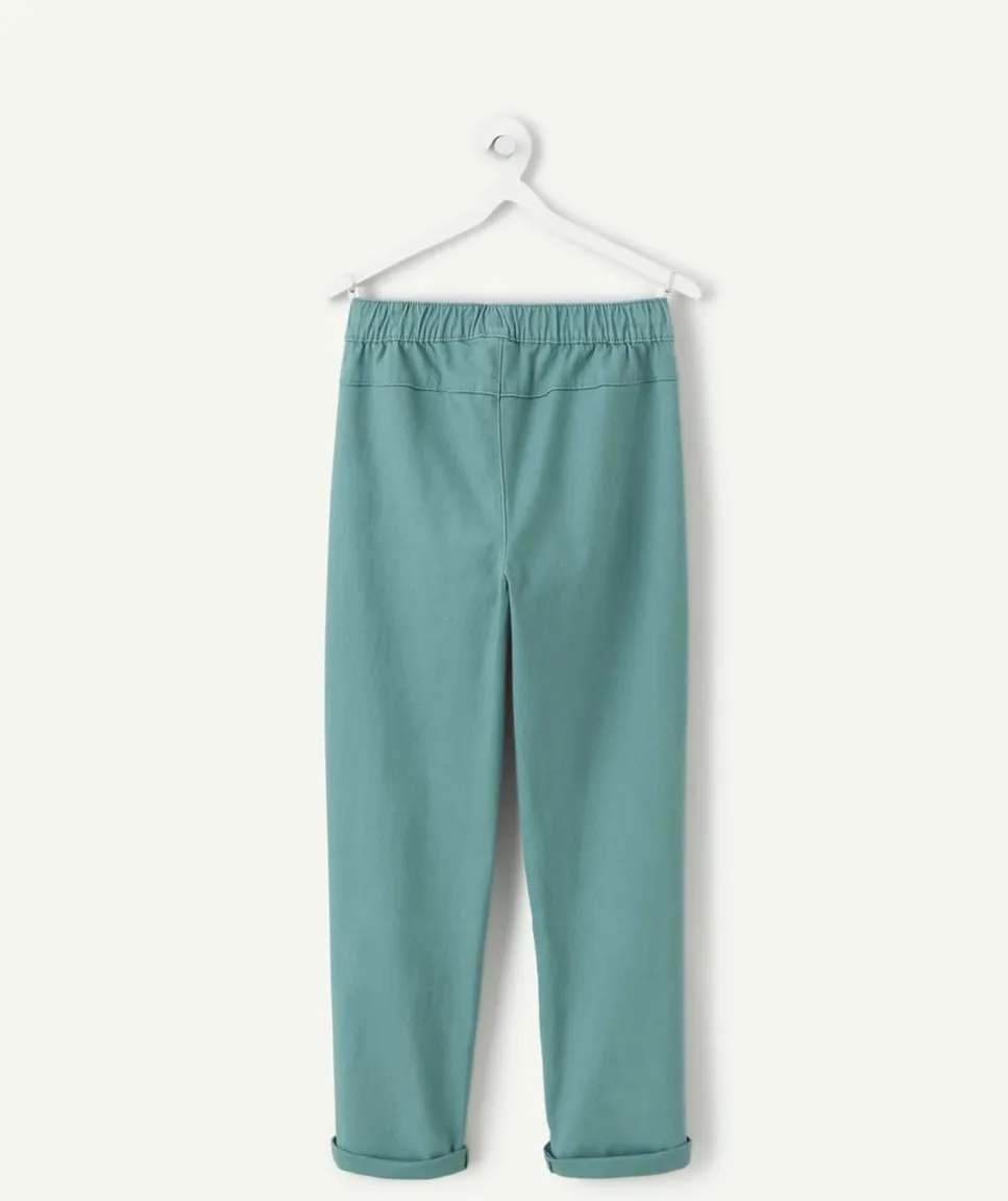 Pantalon garçon relax vert