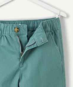 Pantalon garçon relax vert