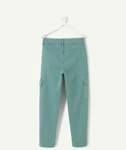 Pantalon garçon relax vert