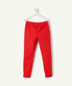 Pantalon garçon slim rouge