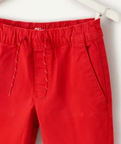 Pantalon garçon slim rouge