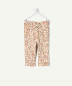 Pantalon jogging bébé fille imprimé fleuri