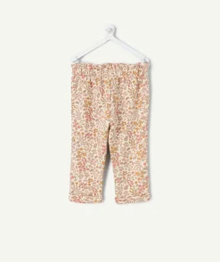 Pantalon jogging bébé fille imprimé fleuri