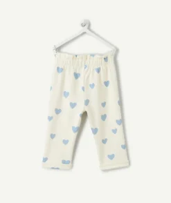 Pantalon jogging bébé fille imprimé cœurs
