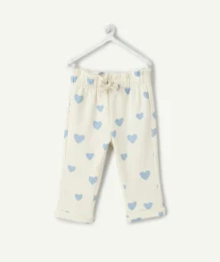 Pantalon jogging bébé fille imprimé cœurs