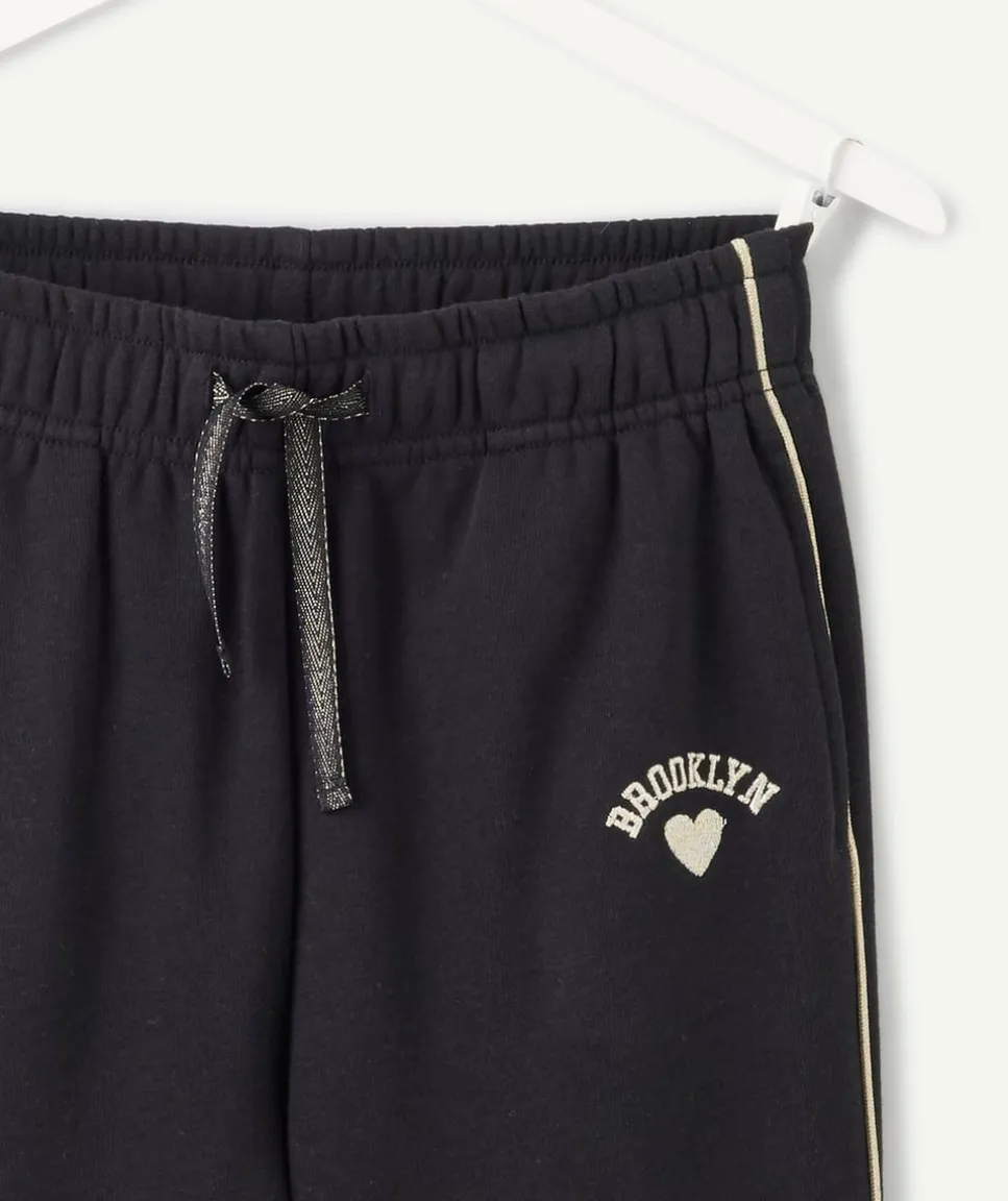 Pantalon jogging fille noir brooklyn