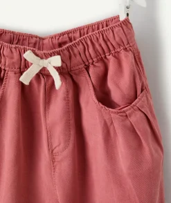Pantalon large bébé fille rose