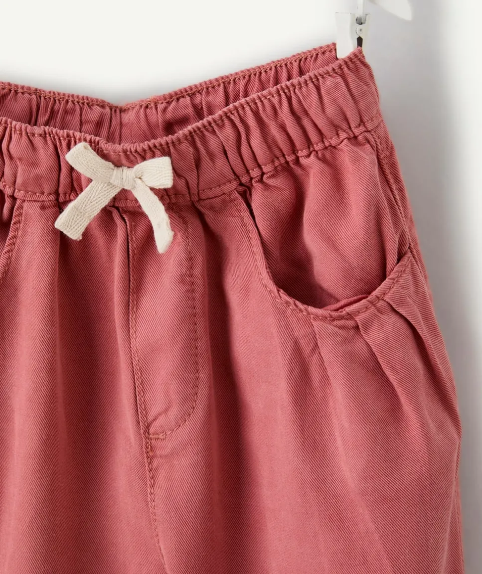 Pantalon large bébé fille rose