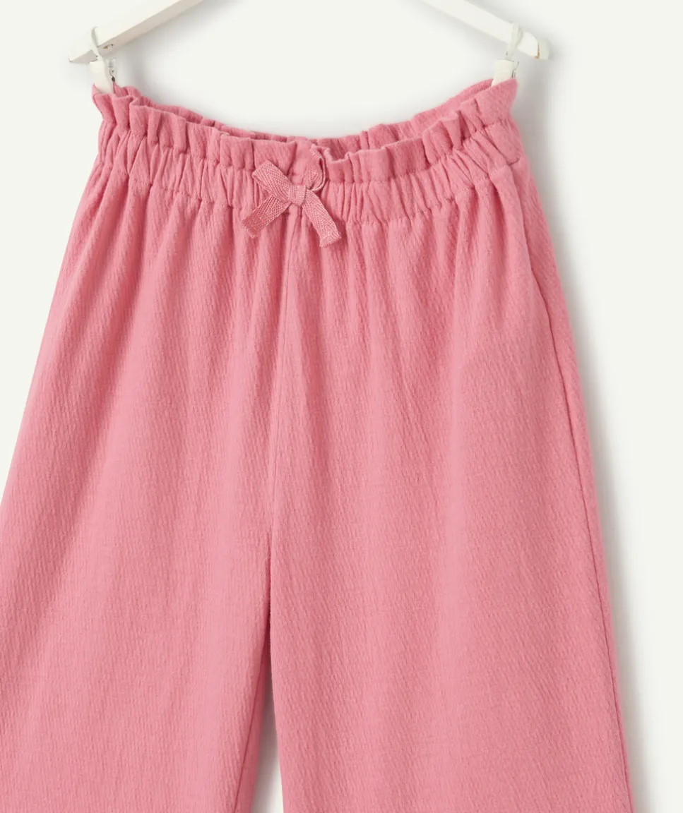Pantalon large bébé fille rose