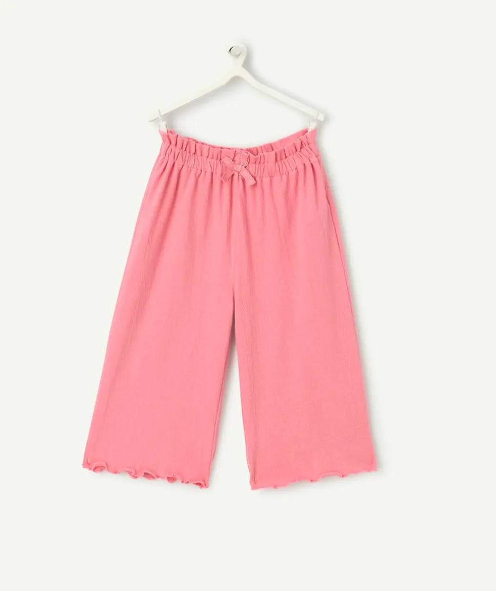 Pantalon large bébé fille rose