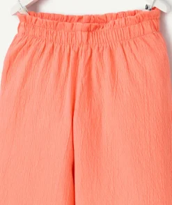 Pantalon large corail bébé fille