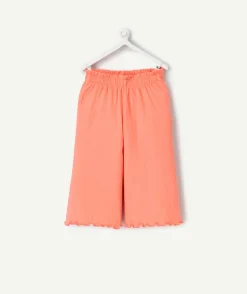 Pantalon large corail bébé fille