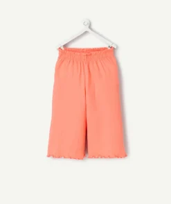 Pantalon large corail bébé fille