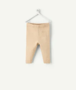 Pantalon naissance garçon maille beige
