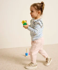 Pantalon relax bébé fille rose