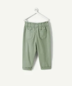 Pantalon relax bébé fille vert