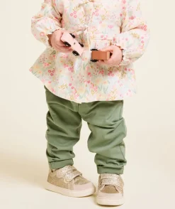Pantalon relax bébé fille vert