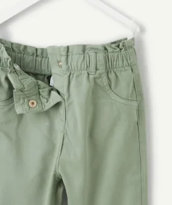Pantalon relax bébé fille vert