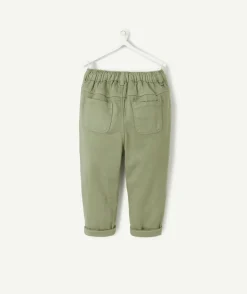 Pantalon relax bébé garçon en denim kaki
