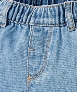 Pantalon relax bébé garçon en denim bleu lower impact