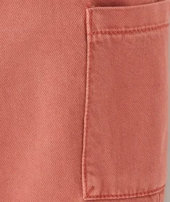 Pantalon relax bébé garçon en fibres recyclées rose avec poches