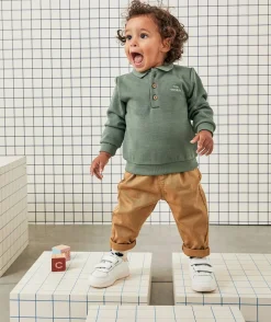 Pantalon relax bébé garçon marron
