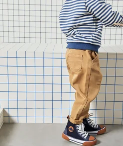 Pantalon relax bébé garçon marron