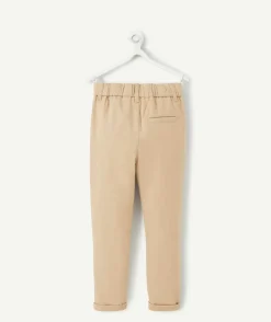 Pantalon relax beige garçon