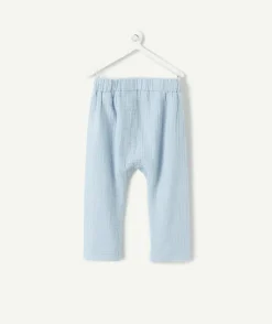 Pantalon sarouel bébé garçon bleu