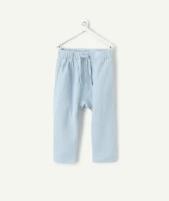 Pantalon sarouel bébé garçon bleu