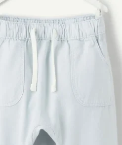 Pantalon sarouel bébé garçon bleu clair