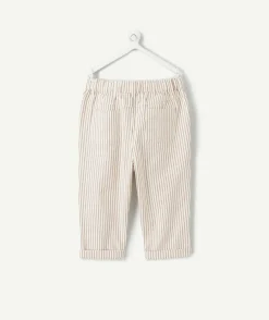 Pantalon sarouel bébé garçon rayé