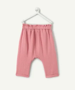Pantalon sarouel naissance fille rose