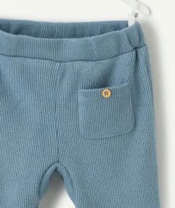 Pantalon sarouel naissance garçon bleu
