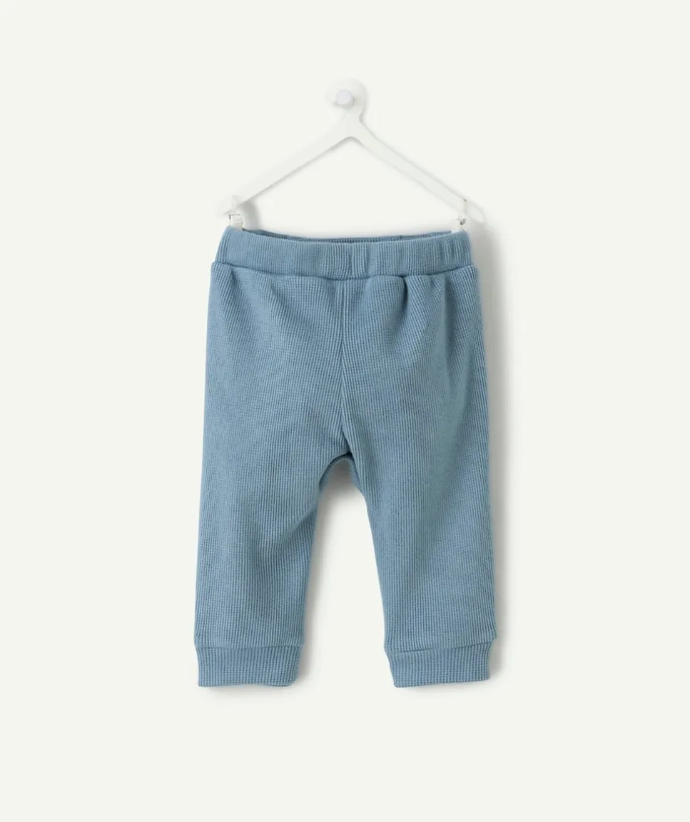 Pantalon sarouel naissance garçon bleu