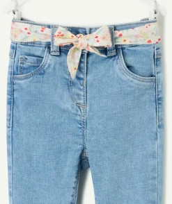 Pantalon slim bébé fille bleu