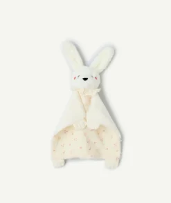 Peluche bébé fille lapin imprimé fleuri