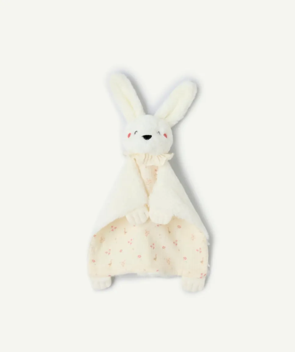 Peluche bébé fille lapin imprimé fleuri