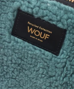 Petite trousse en fibres recyclées vert