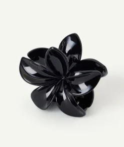 Pince cheveux fille noire fleur