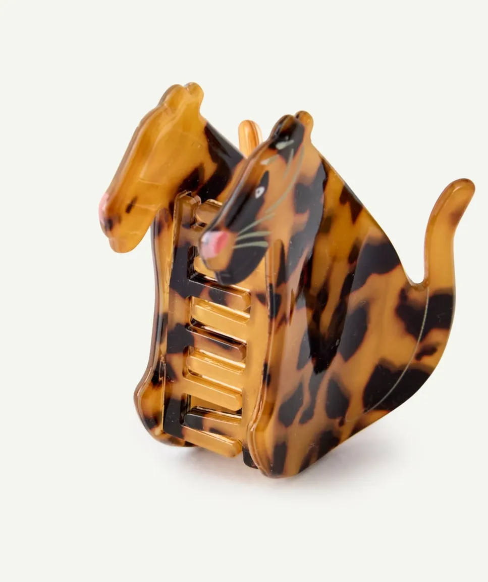 Pince à cheveux fille tigre