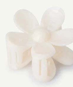 Pince à cheveux fleur fille blanche