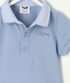Polo bébé garçon bleu