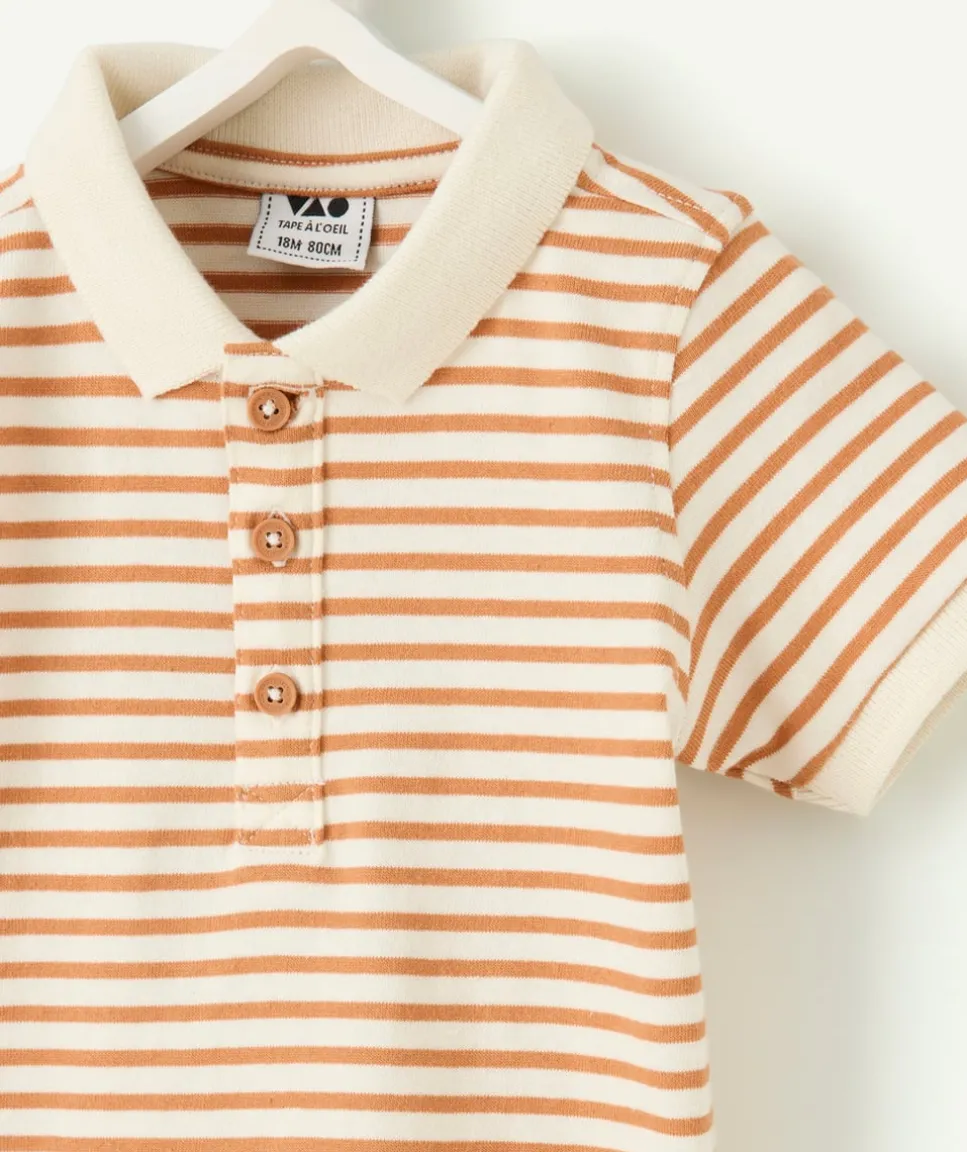Polo bébé garçon rayé manches courtes