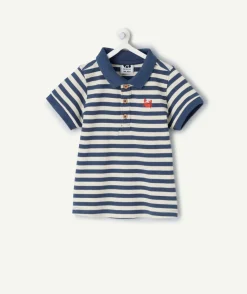 Polo bébé garçon rayé marine