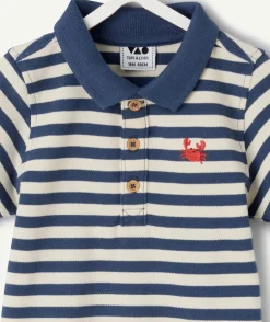 Polo bébé garçon rayé marine