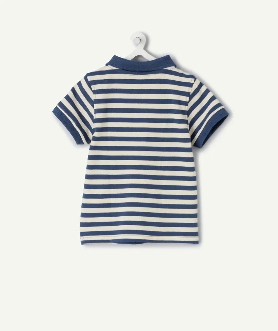 Polo bébé garçon rayé marine
